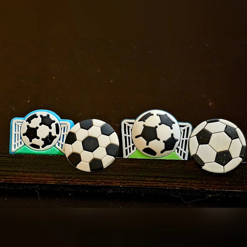 CROCS 4pc Soccer Theme Jibbitz Charms